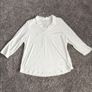 Express Women's White Button Down Shirt